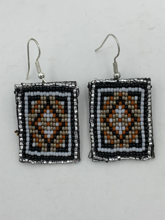 Dwight Nathaniel Beaded Laser cut Earrings #3