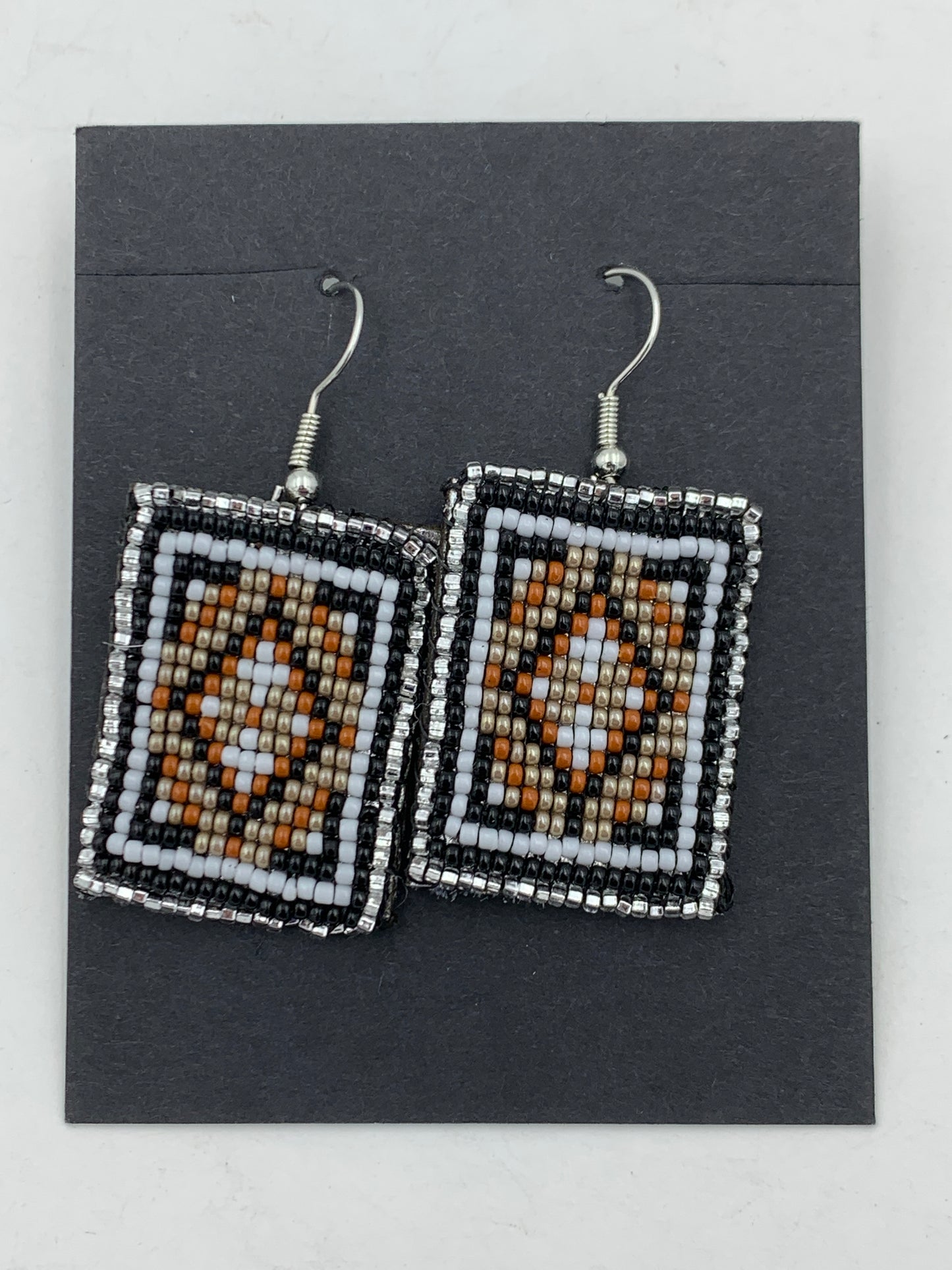 Dwight Nathaniel Beaded Laser cut Earrings #4