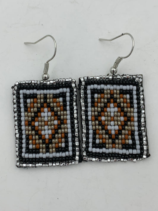 Dwight Nathaniel Beaded Laser cut Earrings #4