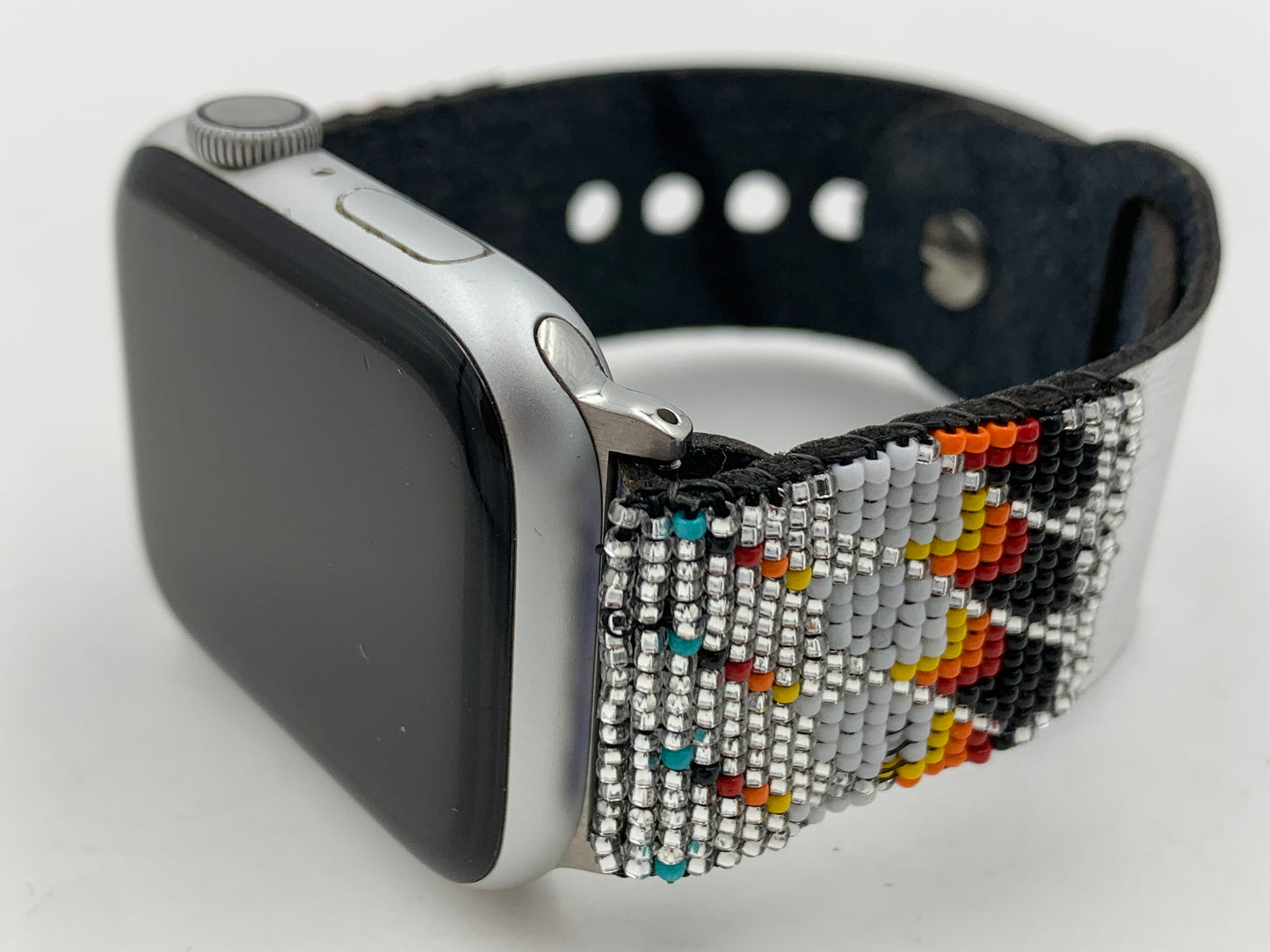 Dwight Nathaniel Beaded Laser cut Leather Apple Watch Band 42/44/45mm #22