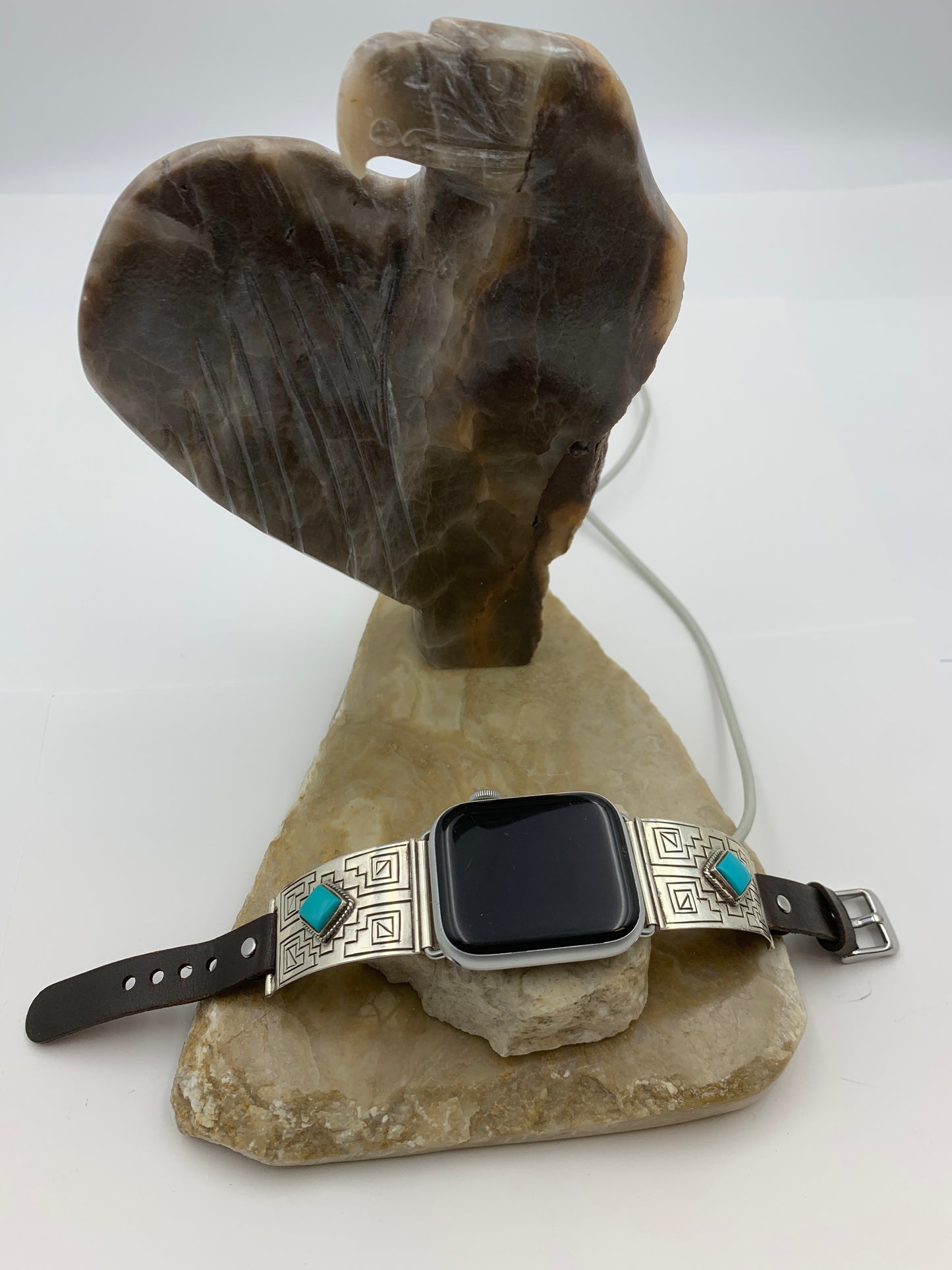 Native American Apple WATCH Charging Station (JT55 Eagle Head)