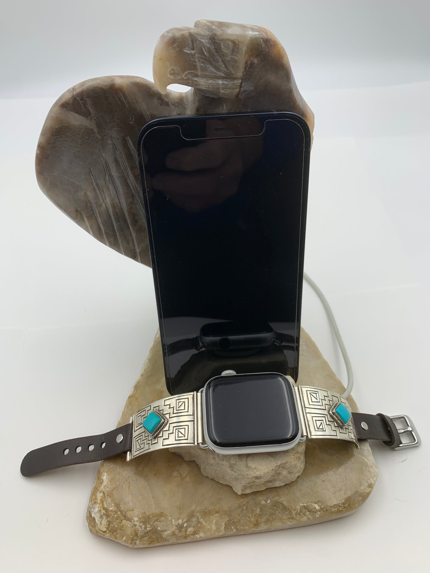 Native American Apple WATCH Charging Station (JT55 Eagle Head)