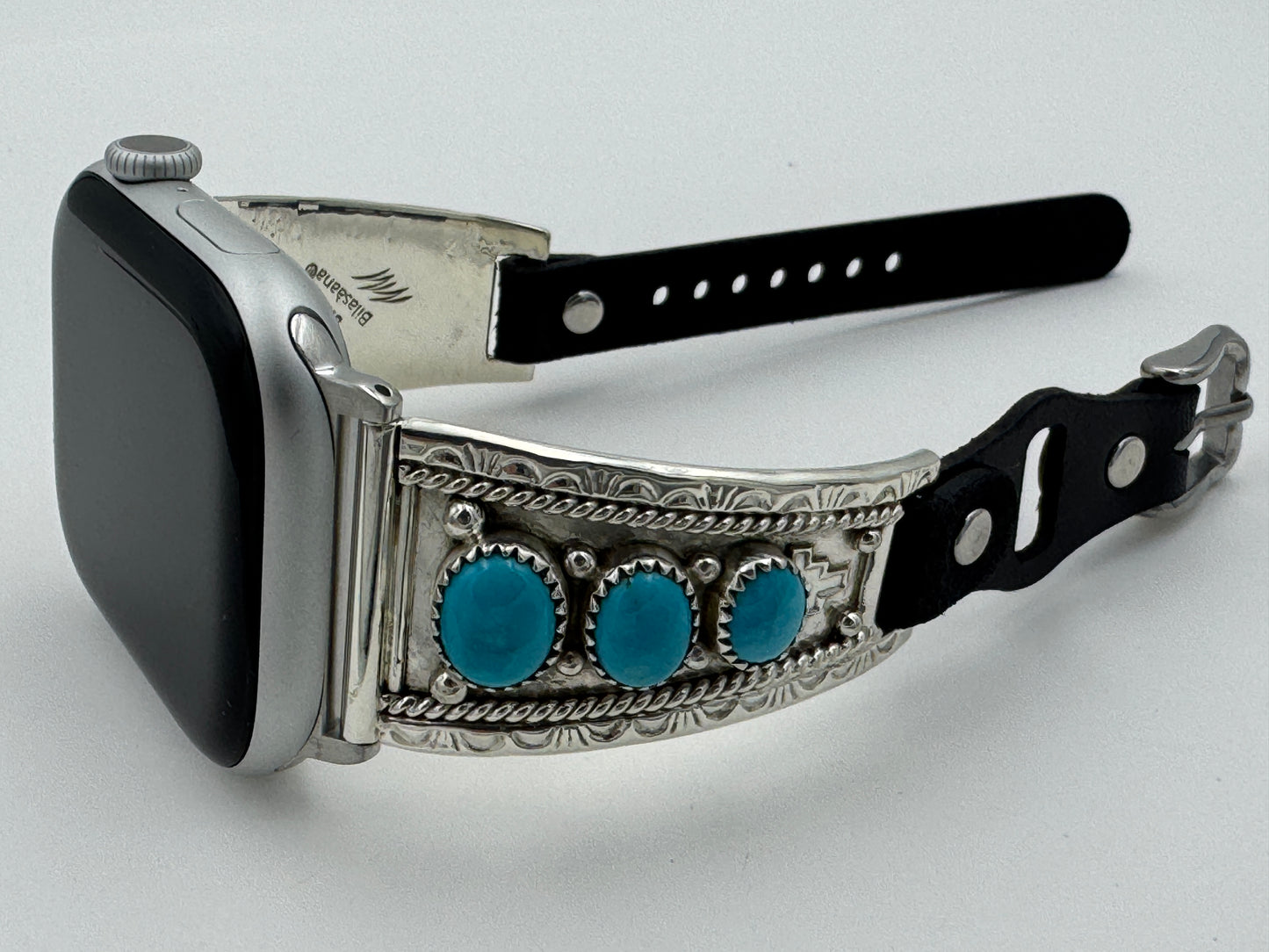 Nelson Morgan 42/44/45mm Ladies Sterling Silver 3 Stone Sleeping Beauty #48
