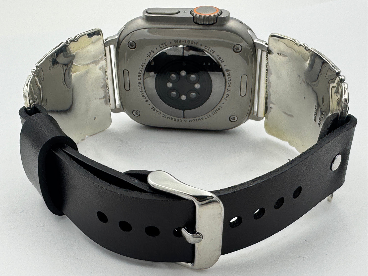 Jeanette Dale 42/44/45/46mm Trapezoid Black Onyx and Silver Twisted wire Ultra #137