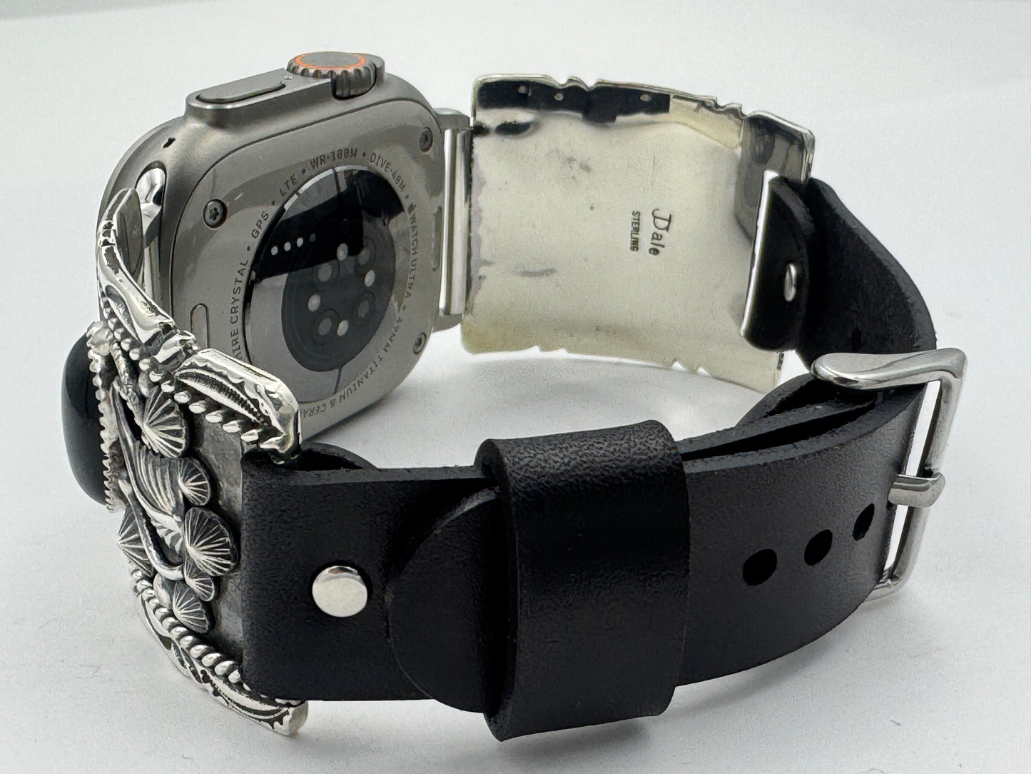 Jeanette Dale 42/44/45/46mm Trapezoid Black Onyx and Silver Twisted wire Ultra #137