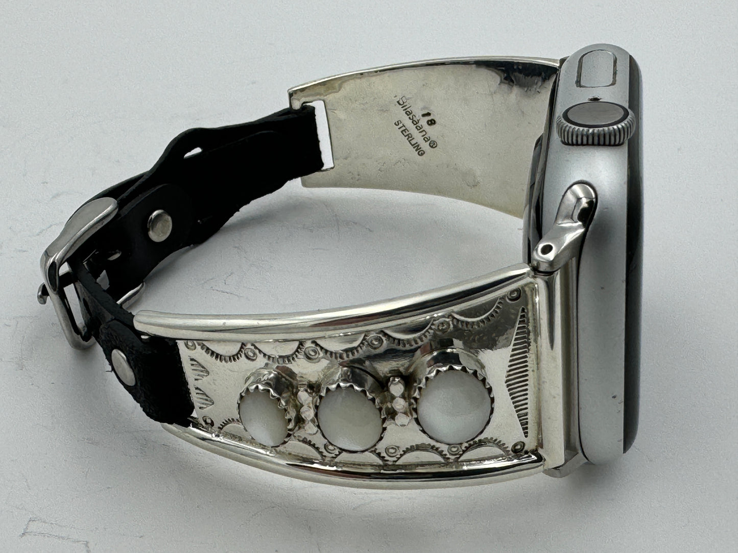 Nelson Morgan 42/44/45mm Ladies Sterling Silver Mother of Peal #18