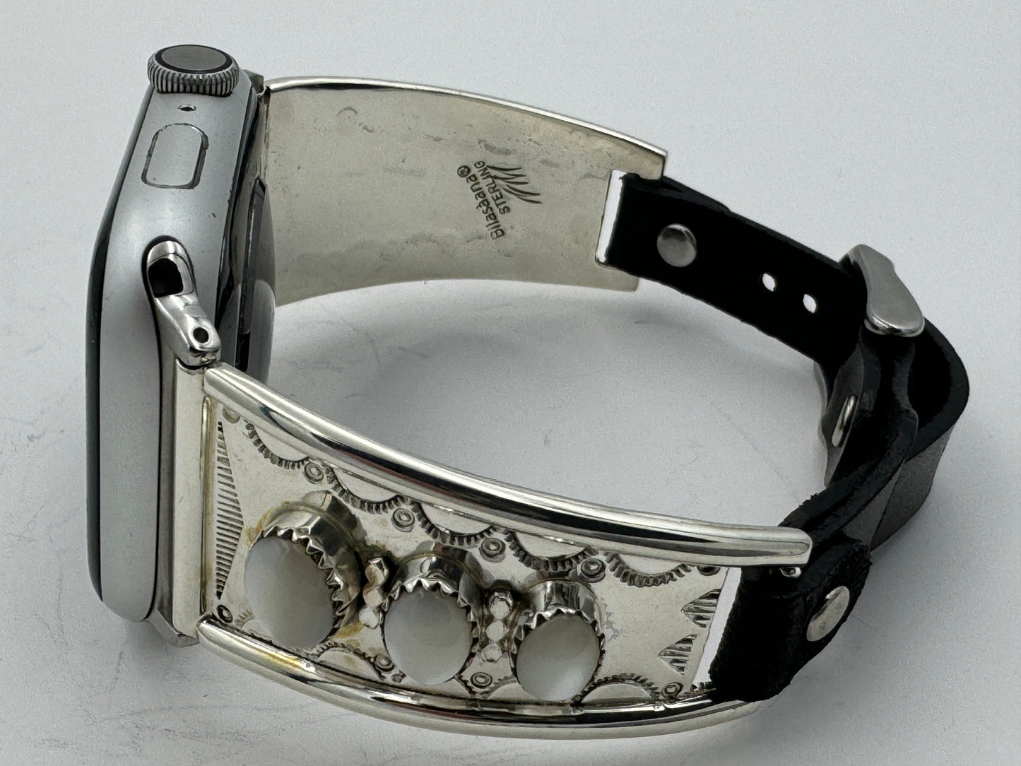 Nelson Morgan 42/44/45mm Ladies Sterling Silver Mother of Peal #18