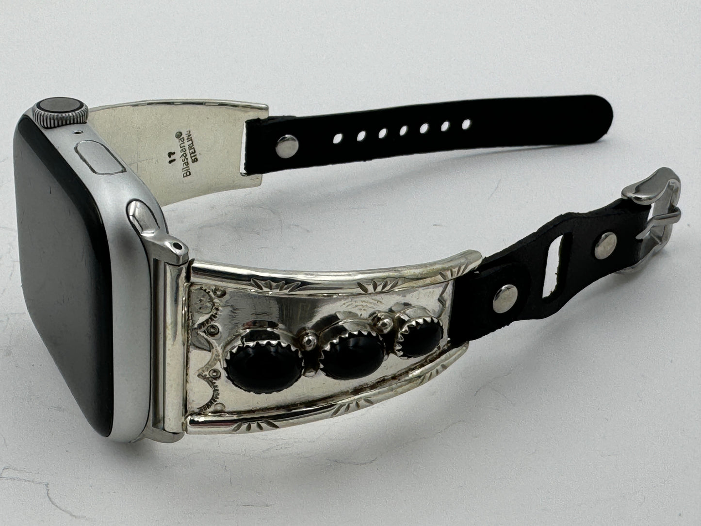 Nelson Morgan 42/44/45mm Ladies Sterling Silver Black Onyx #17