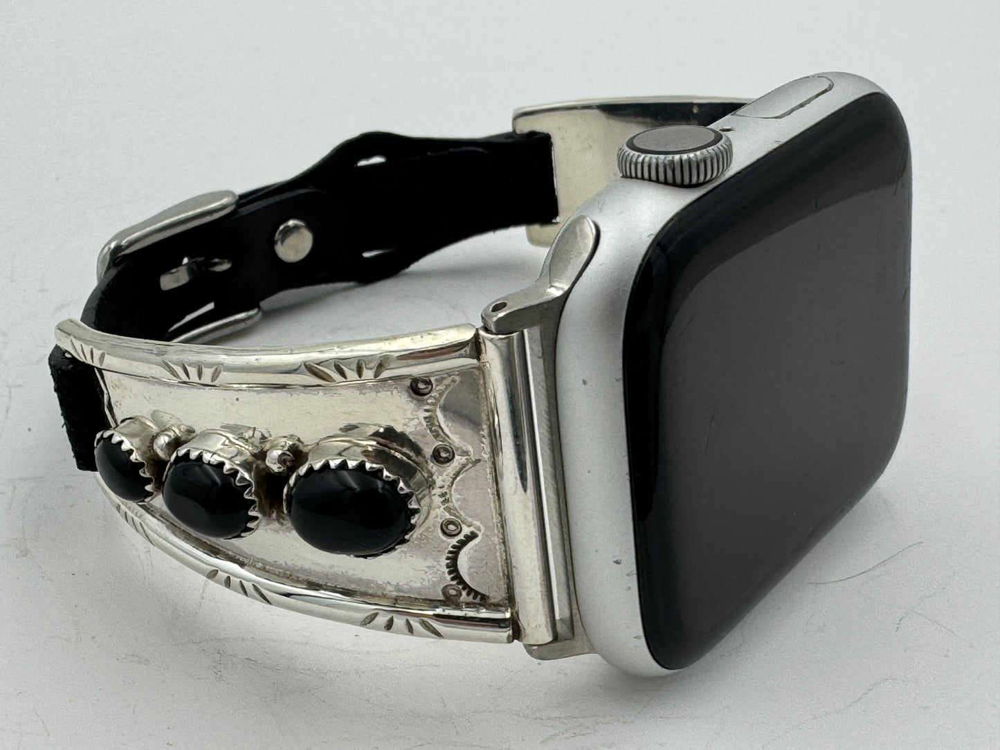 Nelson Morgan 42/44/45mm Ladies Sterling Silver Black Onyx #17