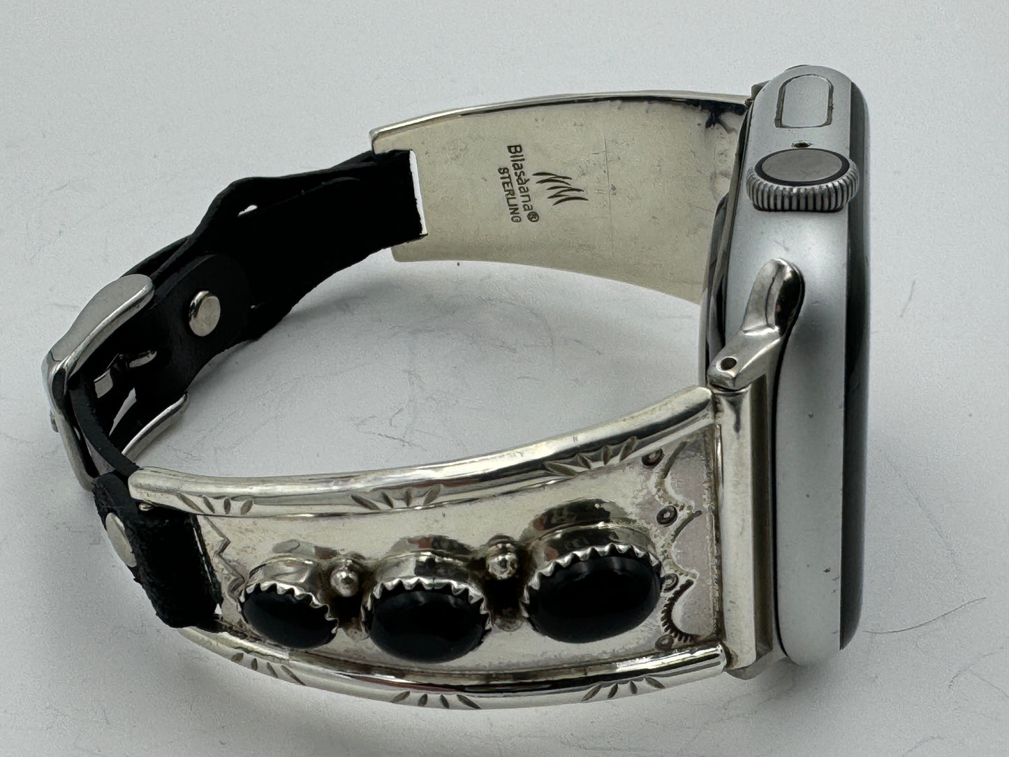 Nelson Morgan 42/44/45mm Ladies Sterling Silver Black Onyx #17