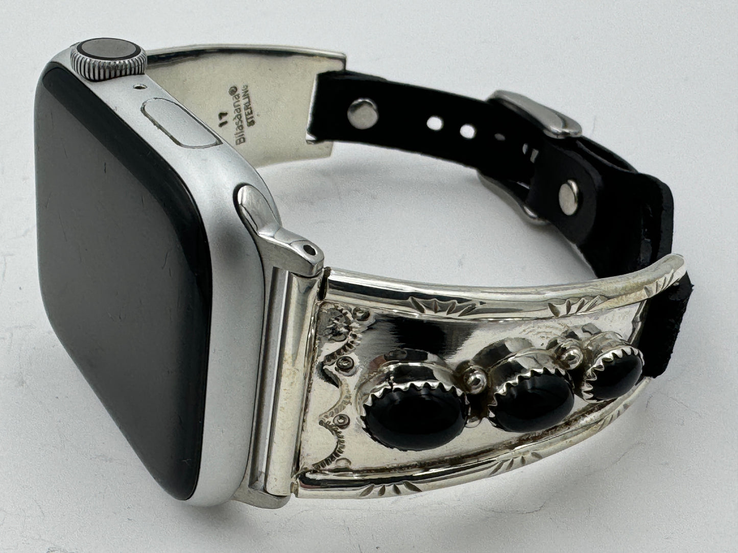 Nelson Morgan 42/44/45mm Ladies Sterling Silver Black Onyx #17