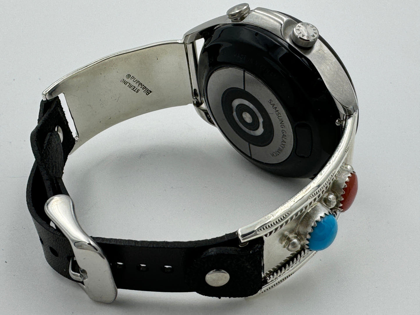 Nelson Morgan Samsung Galaxy 41mm Sterling Silver Turquoise and Coral #21