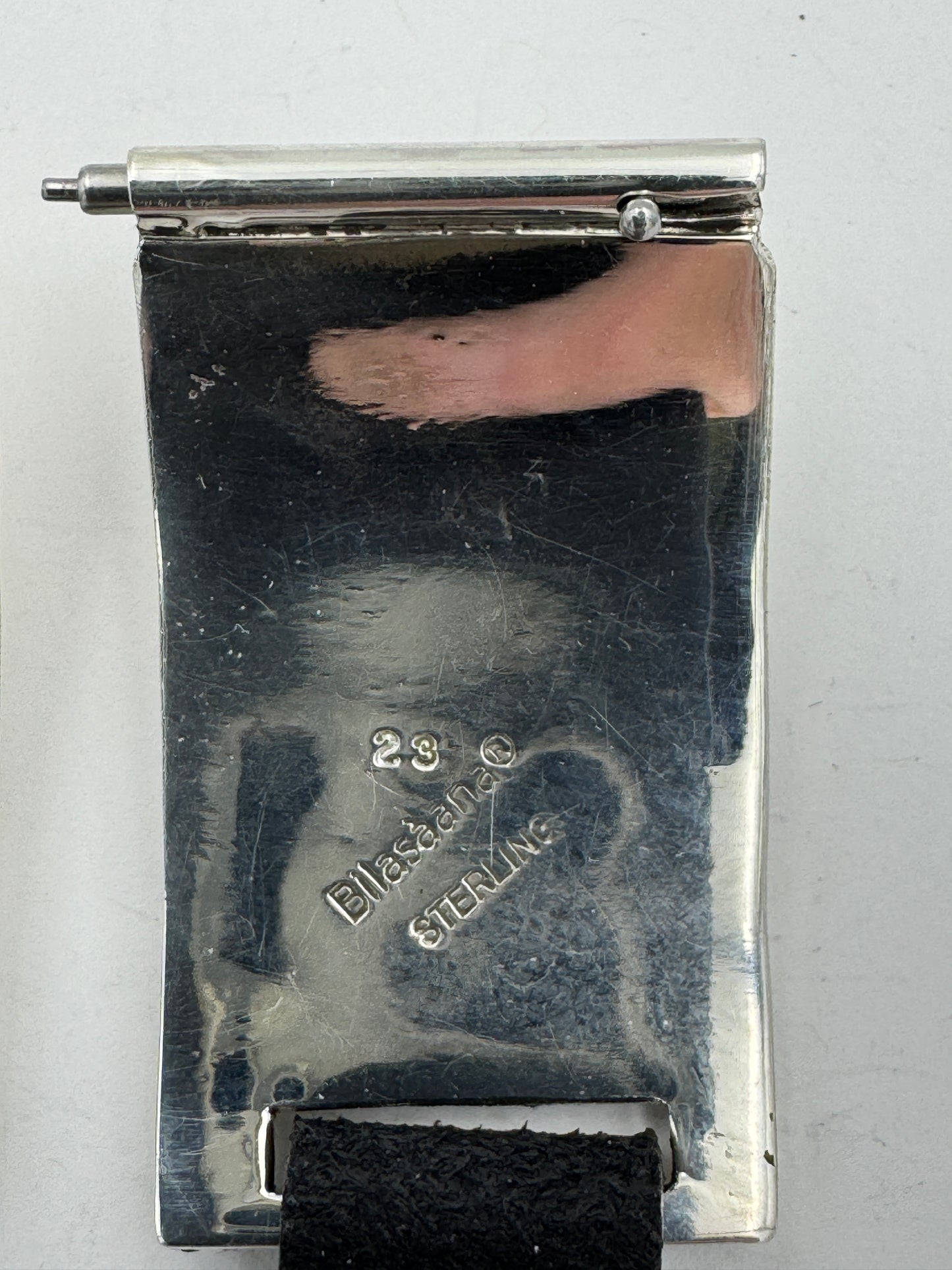 Nelson Morgan 45mm Samsung Galaxy Sterling Silver Black Onyx #23