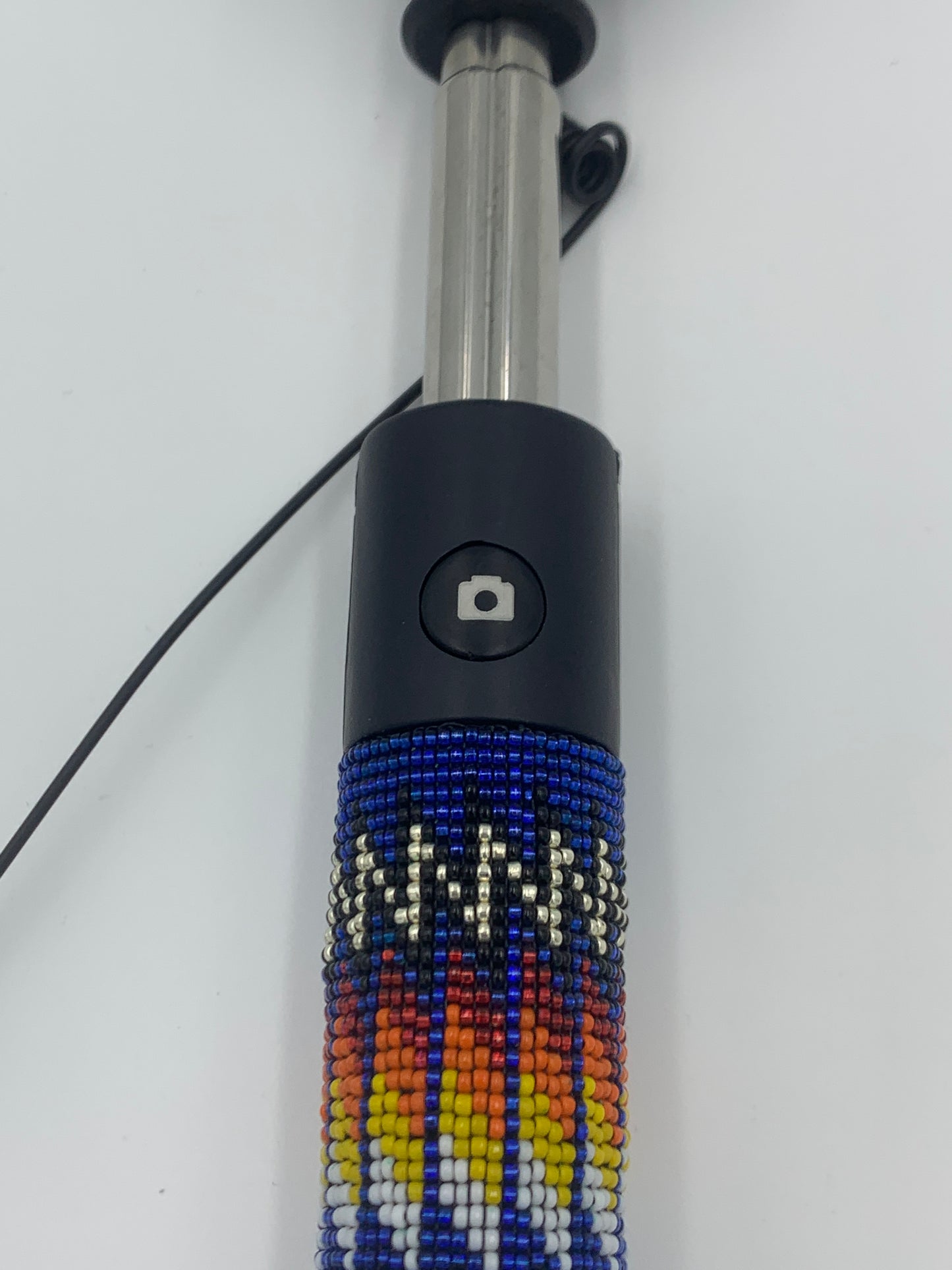 Dwight Nathaniel Beaded Handle Wired Selfie Stick #1