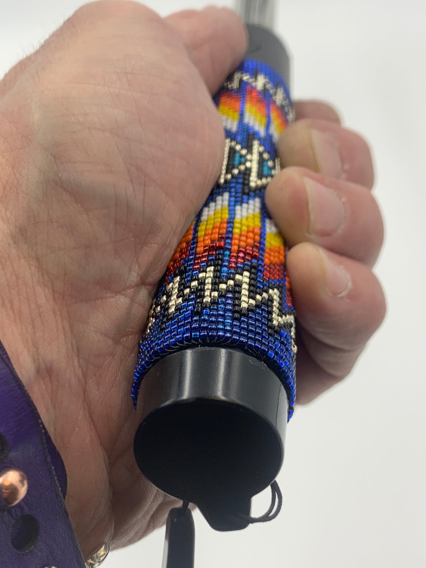Dwight Nathaniel Beaded Handle Wired Selfie Stick #1