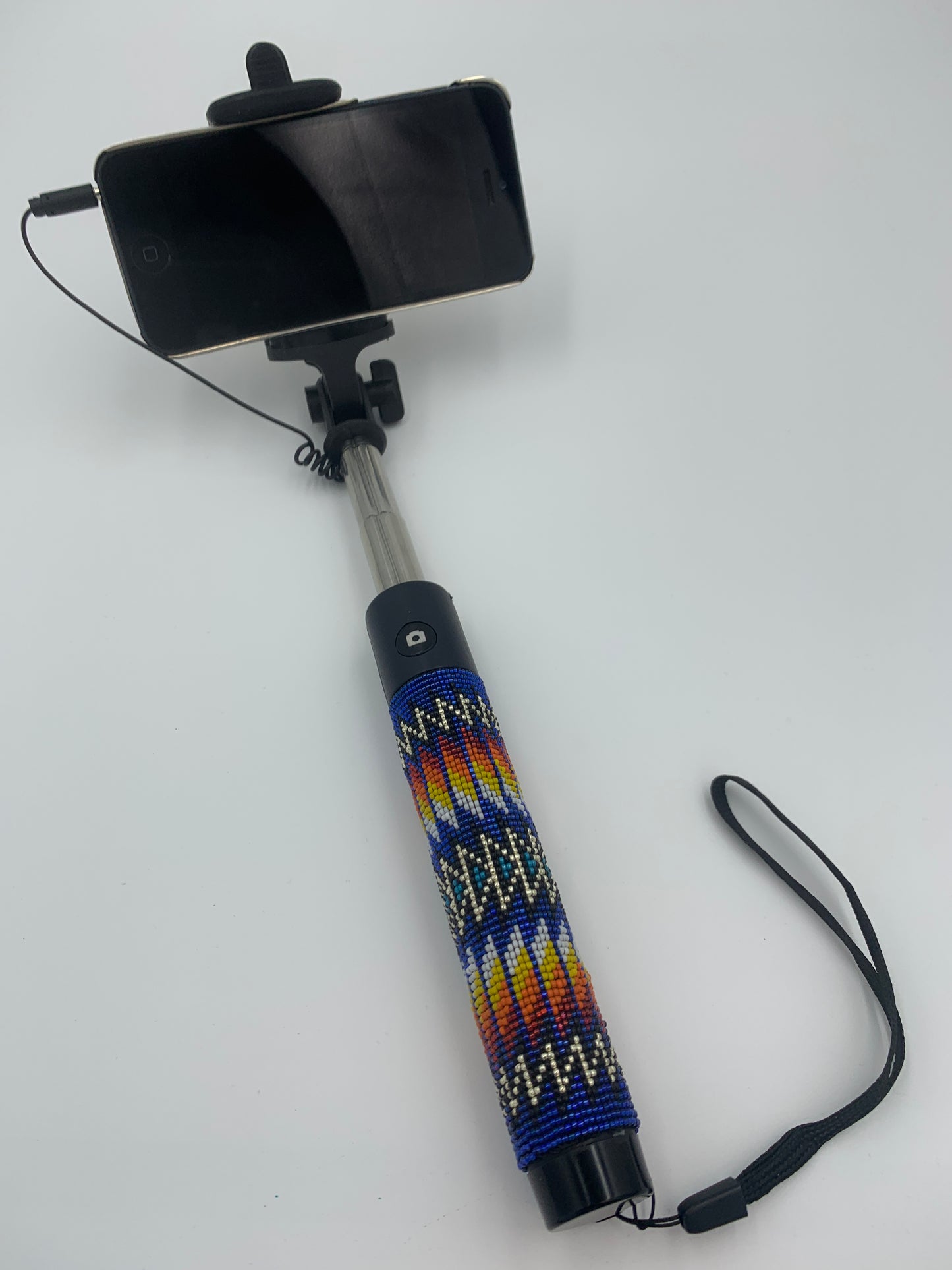 Dwight Nathaniel Beaded Handle Wired Selfie Stick #1