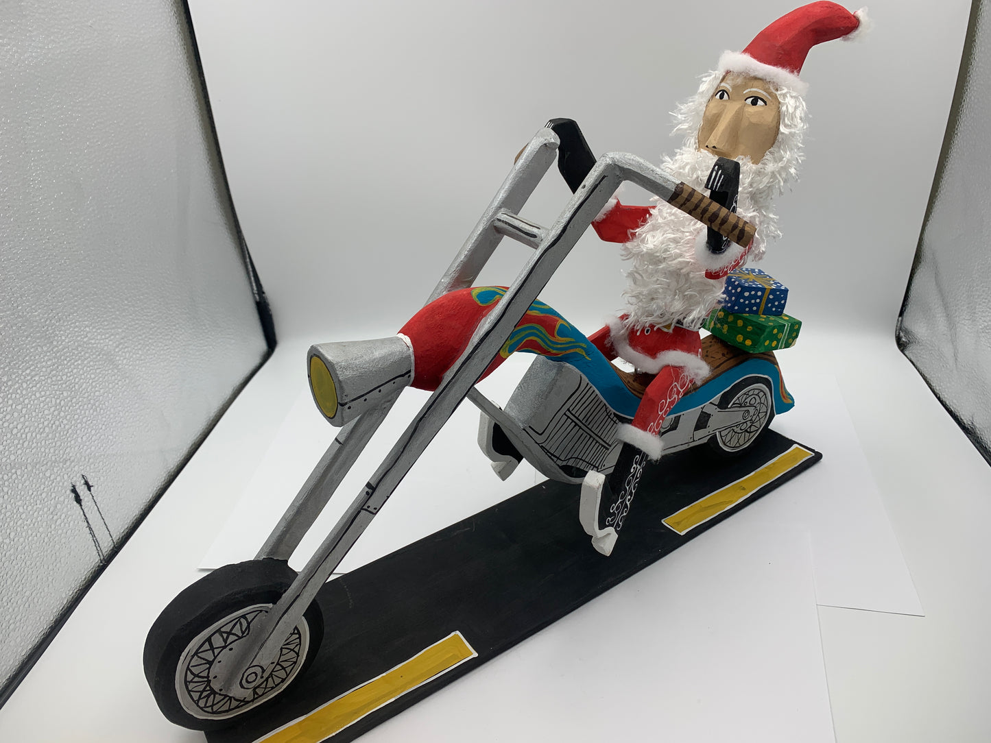 Delbert Buck Santa on Harley #0010