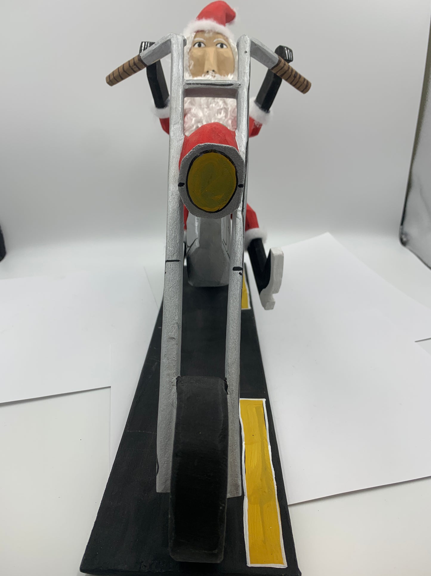 Delbert Buck Santa on Harley #0010