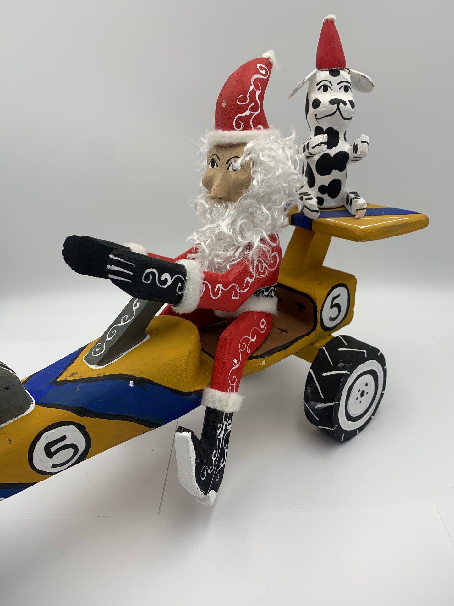 Delbert Buck Santa in Race Car #0011