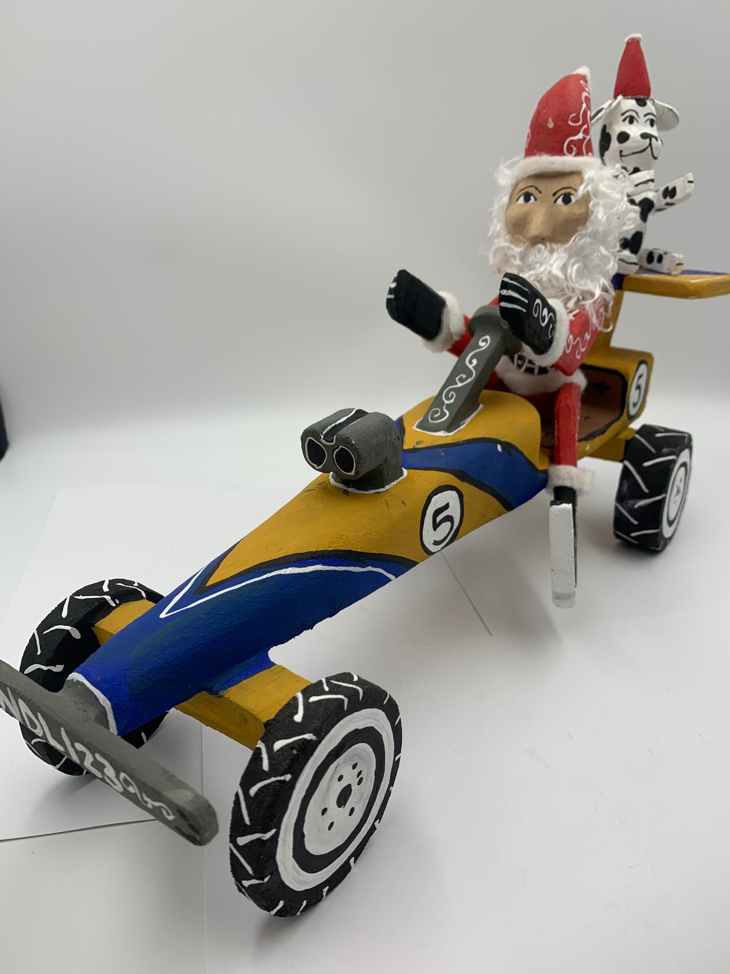 Delbert Buck Santa in Race Car #0011