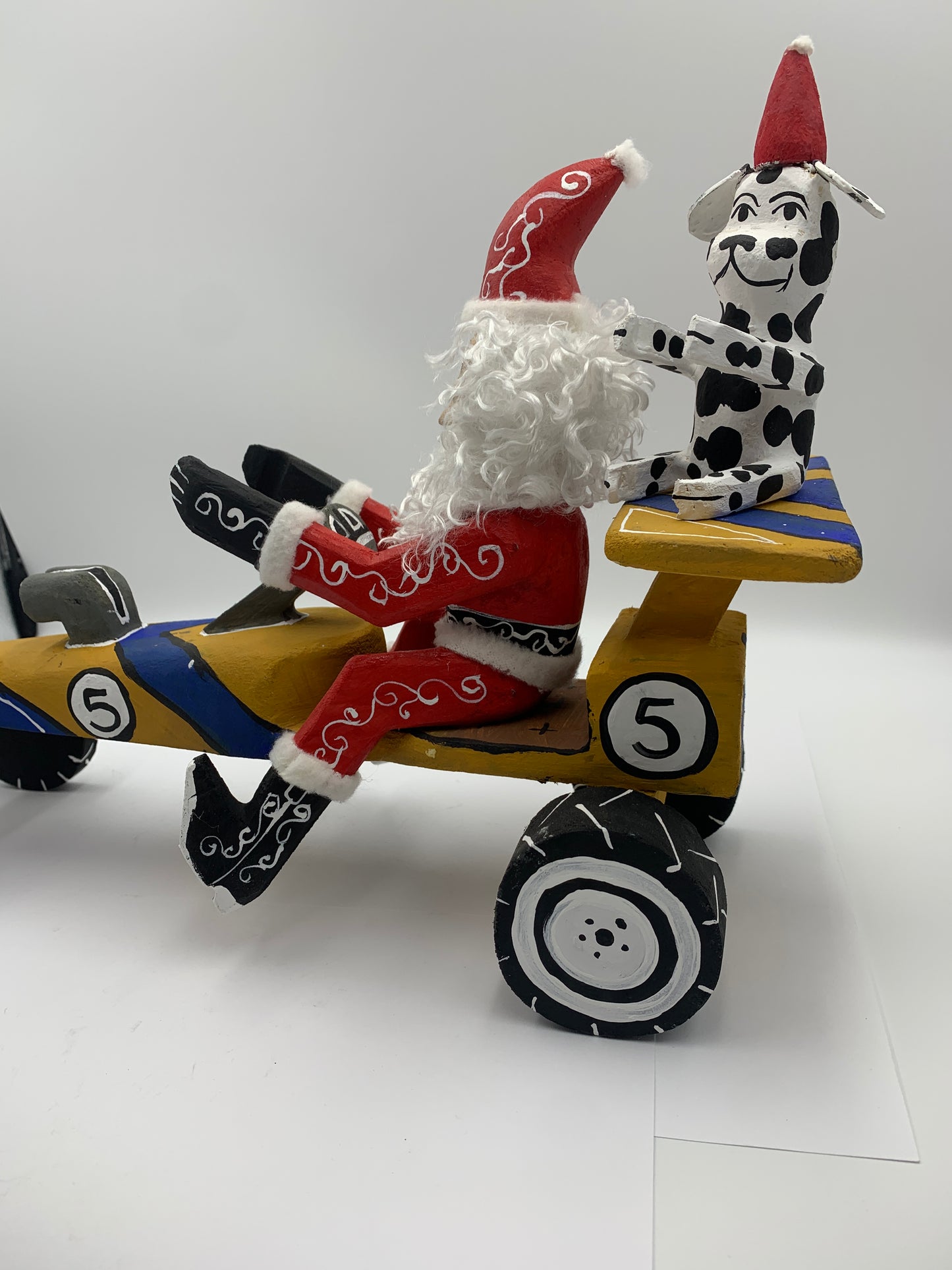 Delbert Buck Santa in Race Car #0011