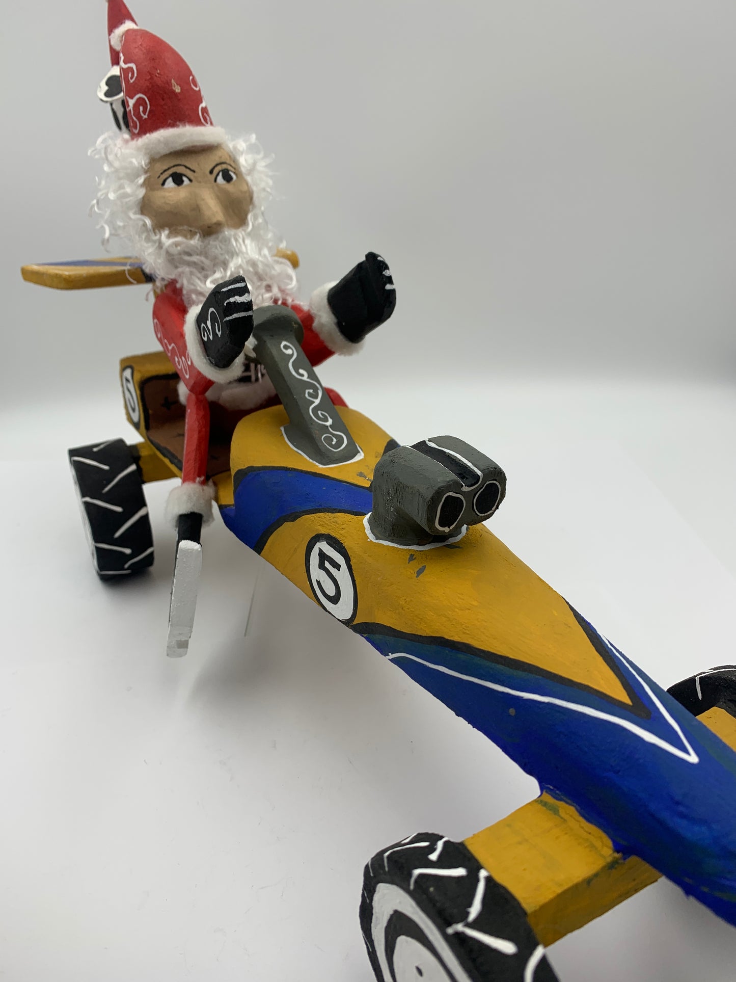 Delbert Buck Santa in Race Car #0011