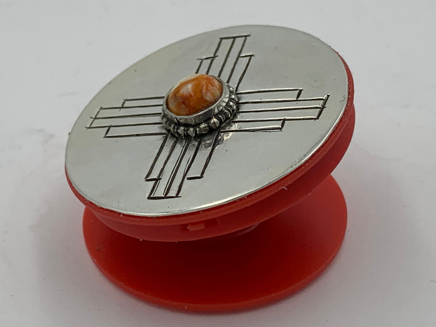 Sterling Silver Tony Chino Disc Popping Phone Socket #11