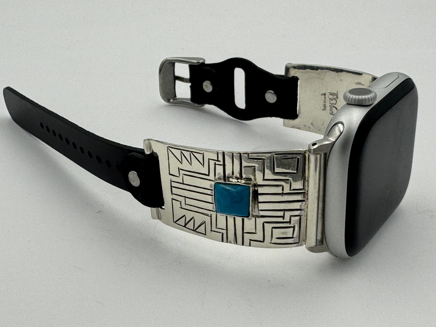 Tony Chino 42/44/45mm Unisex Sterling Silver Zia Turquoise #59
