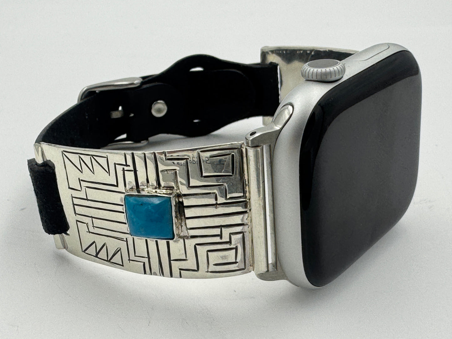 Tony Chino 42/44/45mm Unisex Sterling Silver Zia Turquoise #59