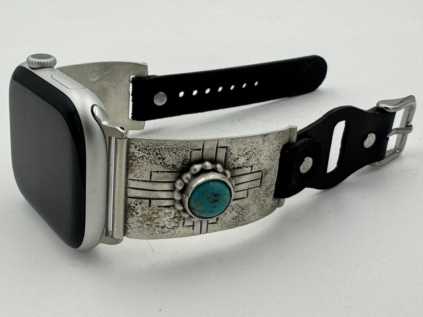 Tony Chino 42/44/45mm Unisex Sterling Silver Zia Turquoise #61