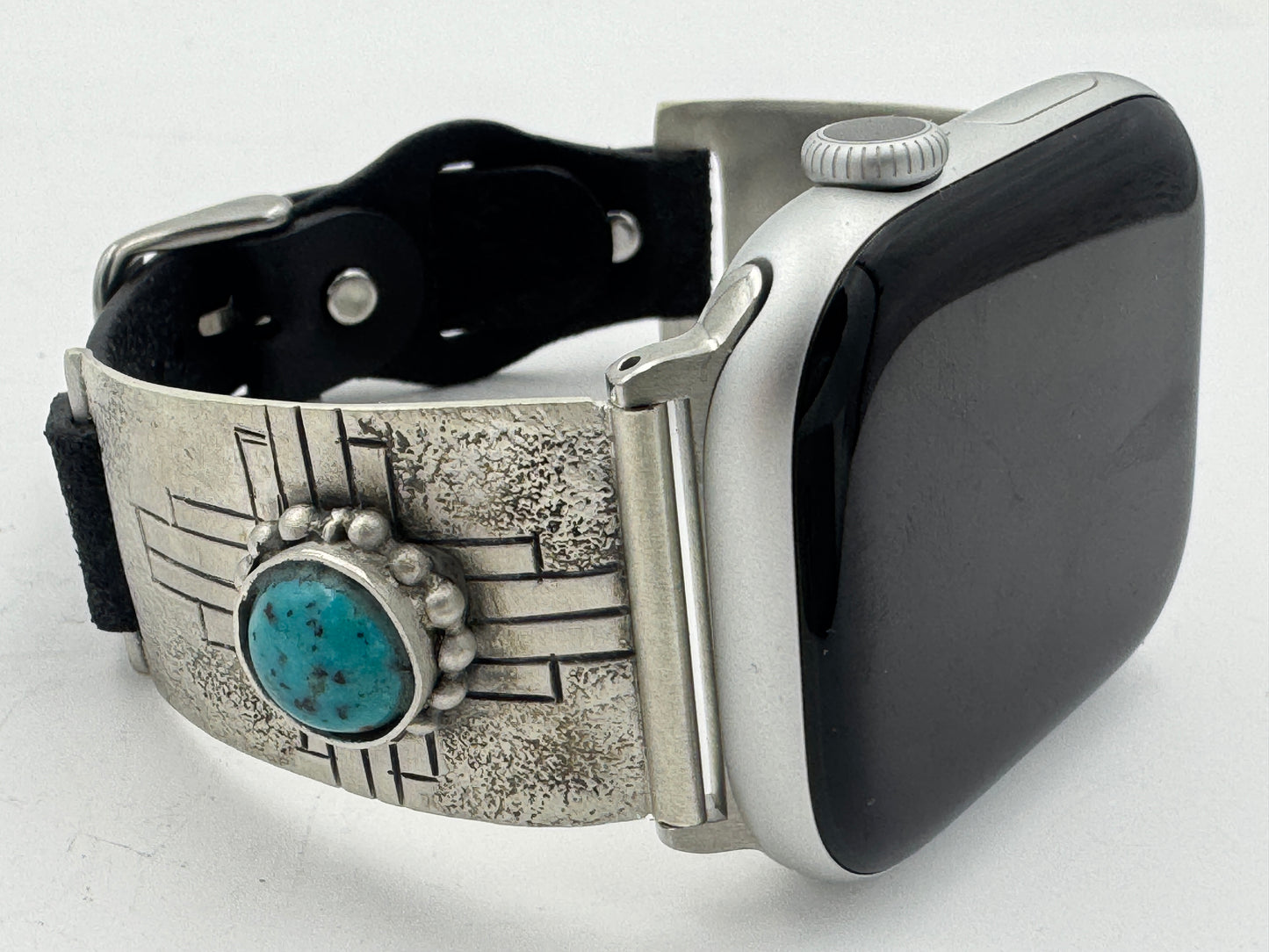 Tony Chino 42/44/45mm Unisex Sterling Silver Zia Turquoise #61