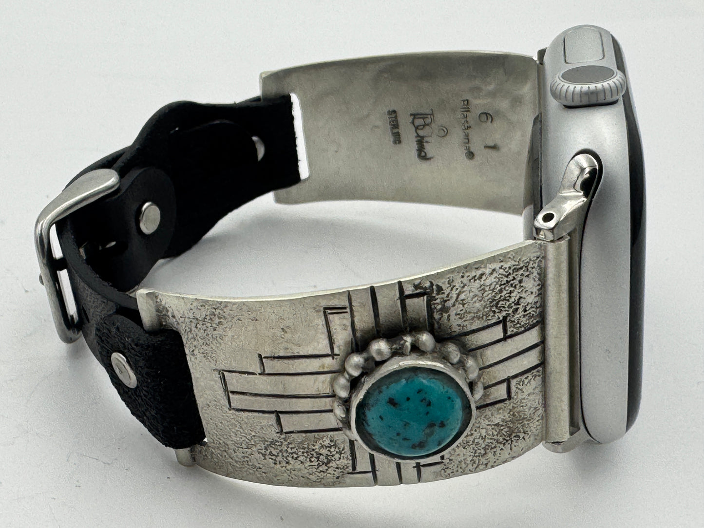 Tony Chino 42/44/45mm Unisex Sterling Silver Zia Turquoise #61
