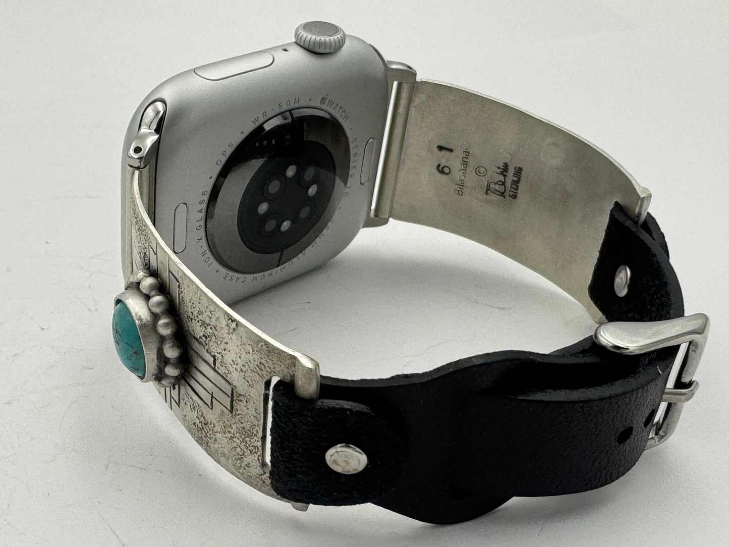 Tony Chino 42/44/45mm Unisex Sterling Silver Zia Turquoise #61