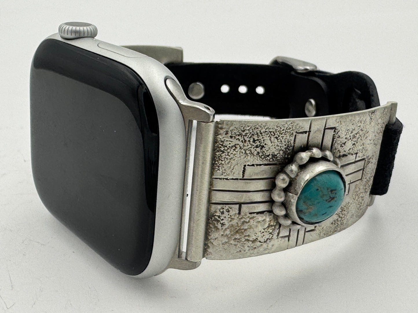 Tony Chino 42/44/45mm Unisex Sterling Silver Zia Turquoise #61