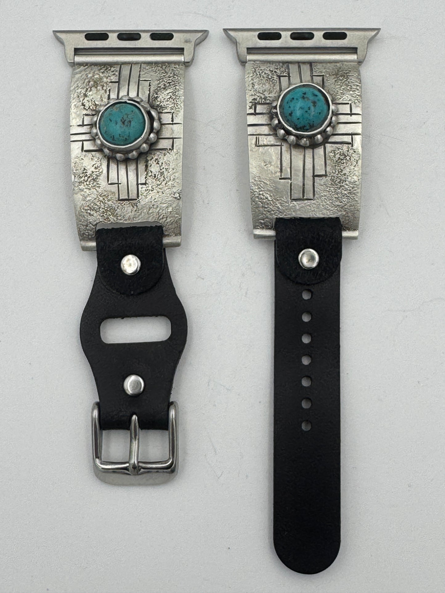 Tony Chino 42/44/45mm Unisex Sterling Silver Zia Turquoise #61