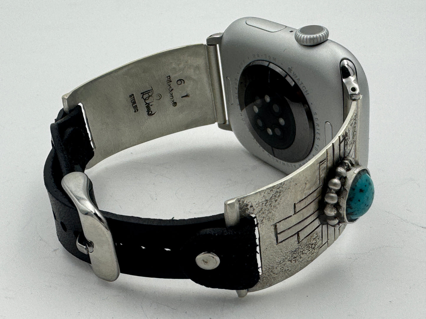 Tony Chino 42/44/45mm Unisex Sterling Silver Zia Turquoise #61