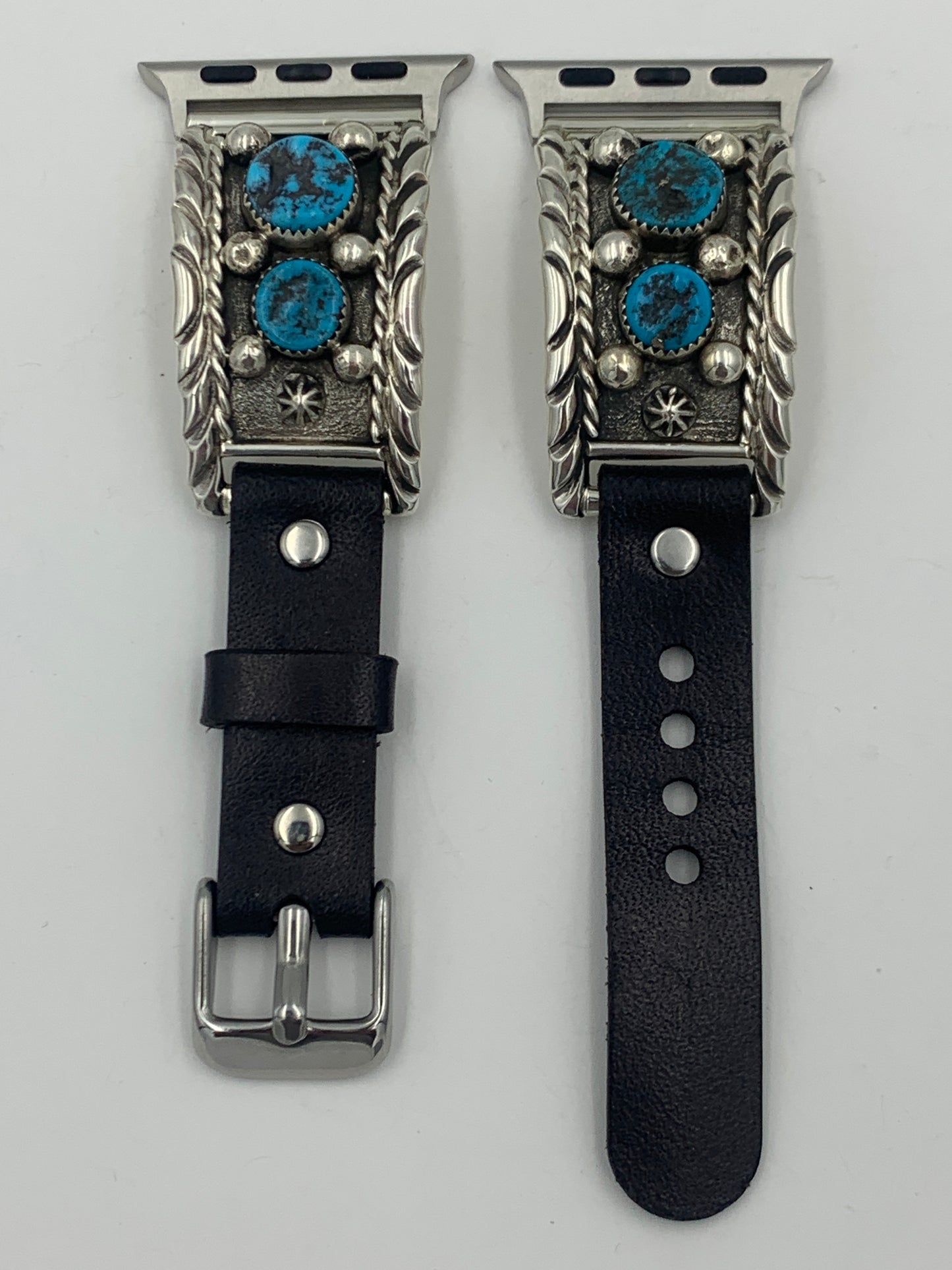 Ronnie Spencer 38/40/41mm Turquoise and Sterling Silver Unisex #109