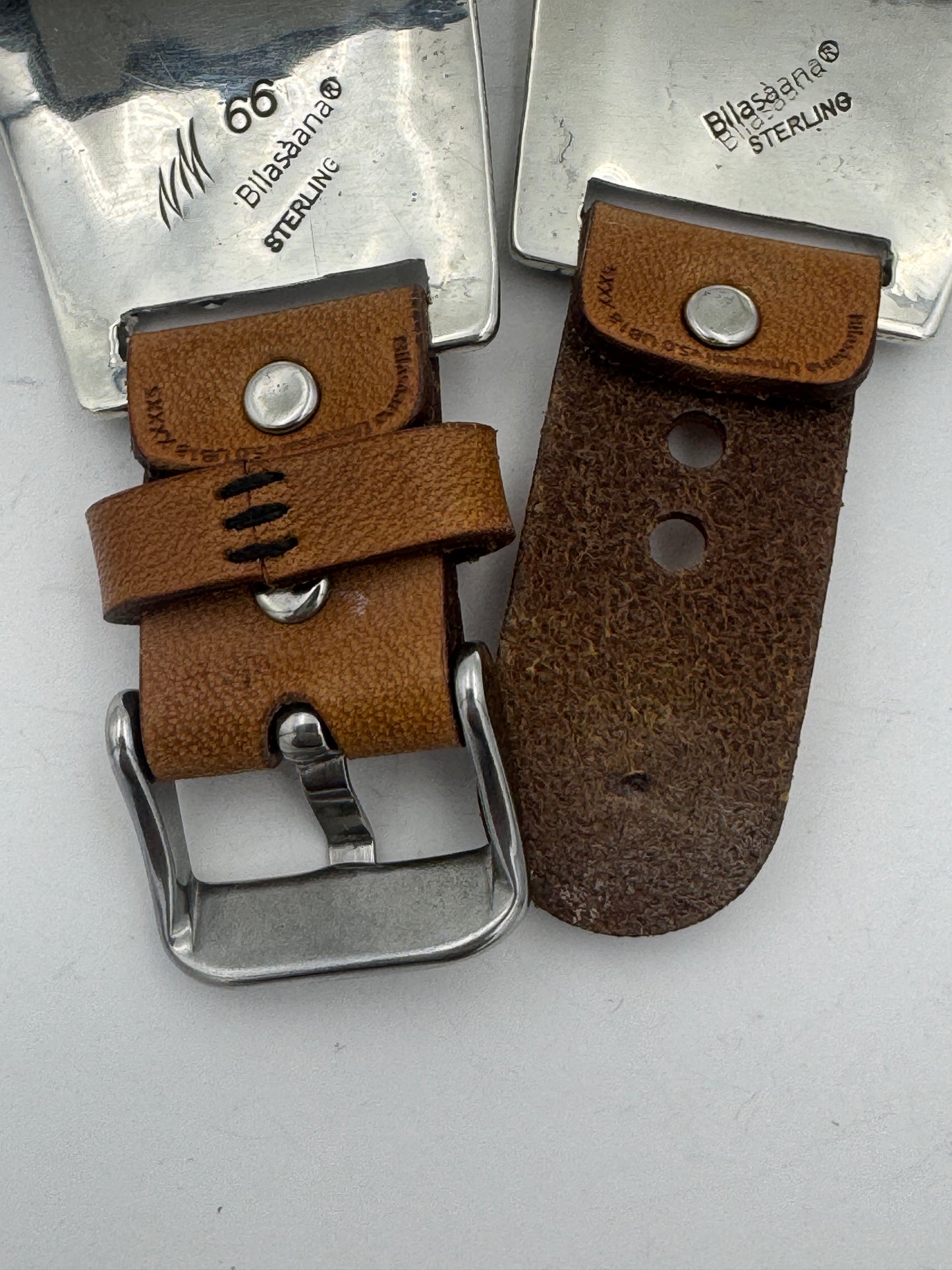Nelson Morgan 38/40/41mm Ultra Sterling Silver and Campitos Turquoise #66