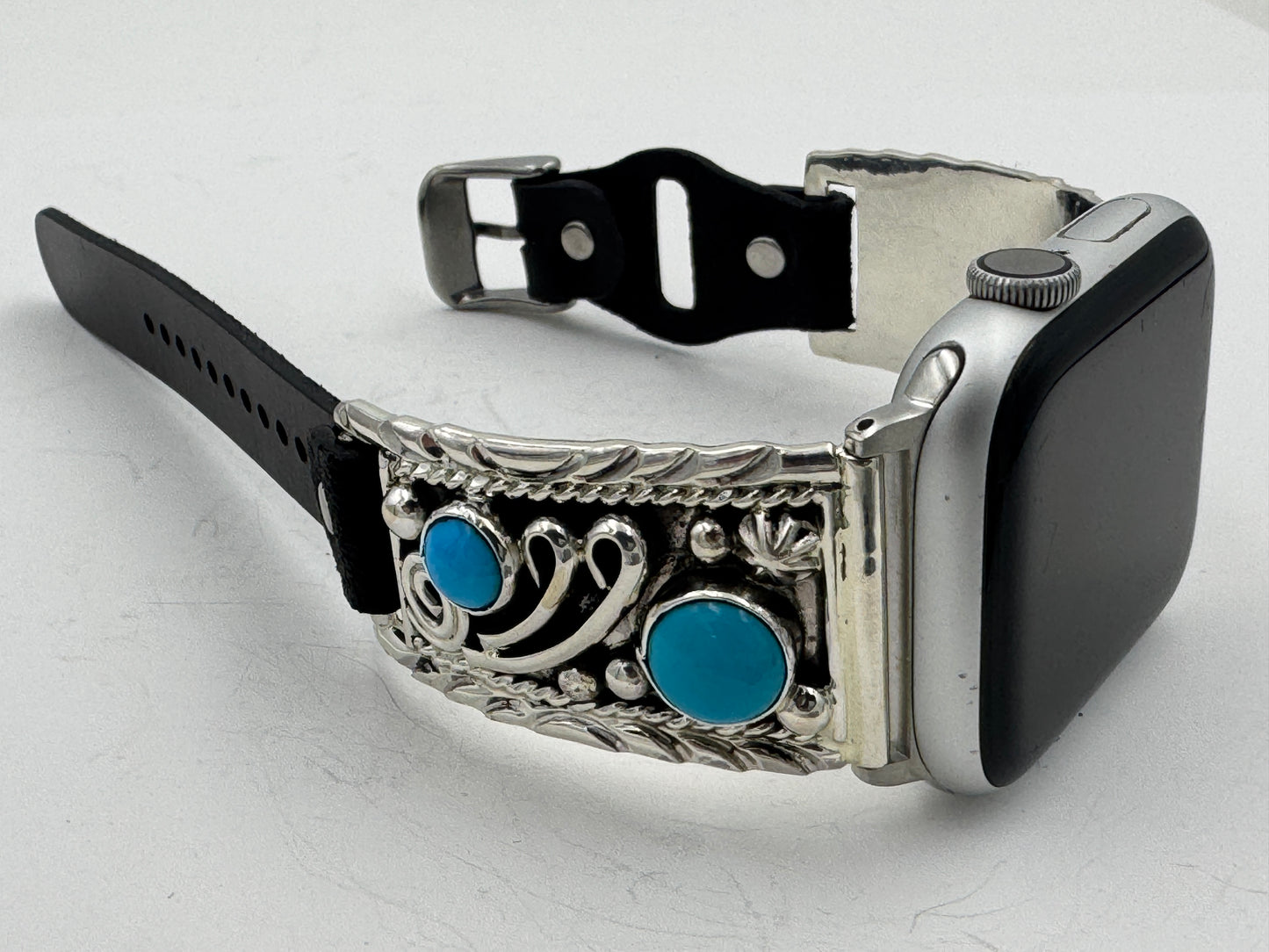 Ronnie Spencer 42/44/45mm Sterling Silver and Turquoise Unisex #169