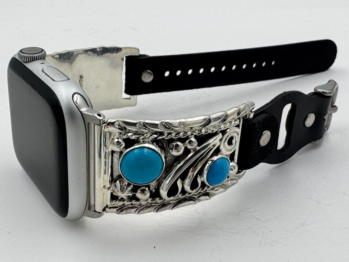 Ronnie Spencer 42/44/45mm Sterling Silver and Turquoise Unisex #169