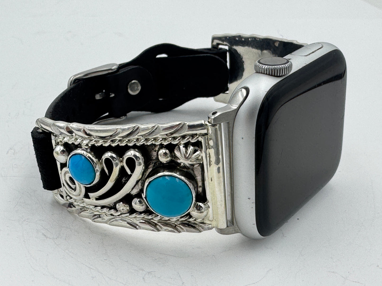 Ronnie Spencer 42/44/45mm Sterling Silver and Turquoise Unisex #169