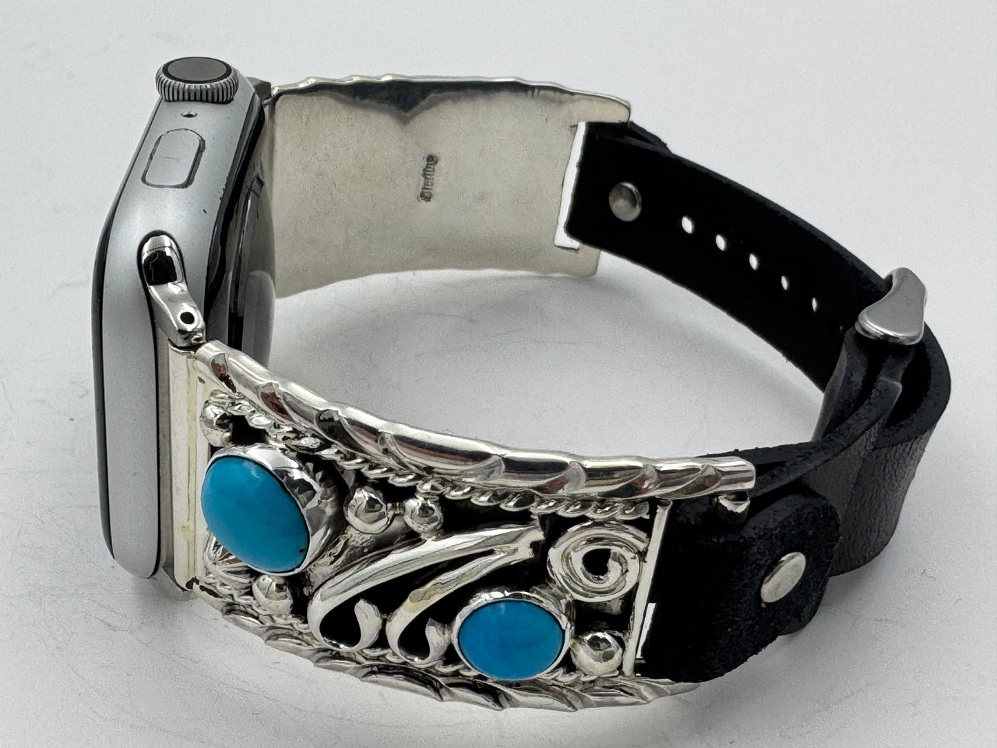 Ronnie Spencer 42/44/45mm Sterling Silver and Turquoise Unisex #169