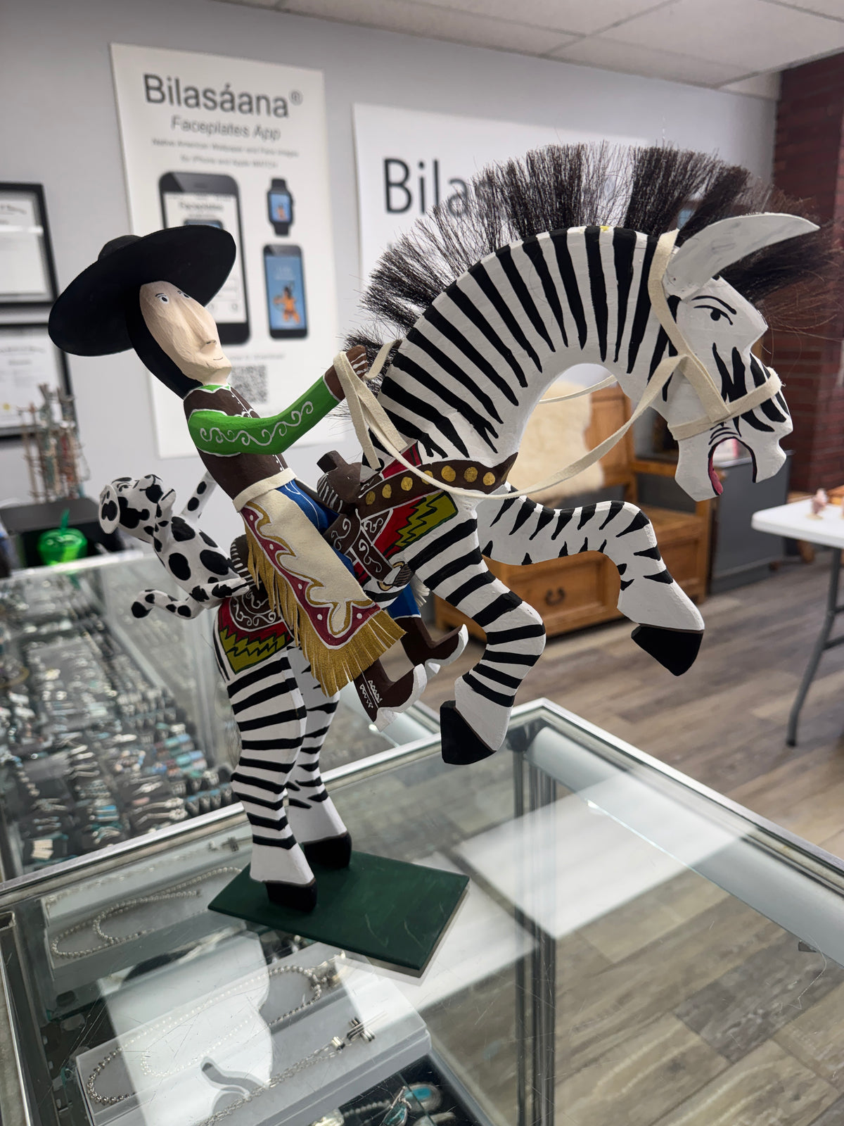 Delbert Buck Cowboy on Zebra #0031