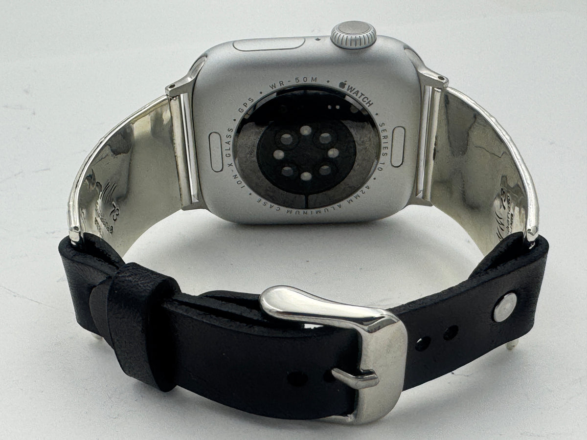 Nelson Morgan 38/40/41mm Unisex Sterling Silver Black Onyx #73