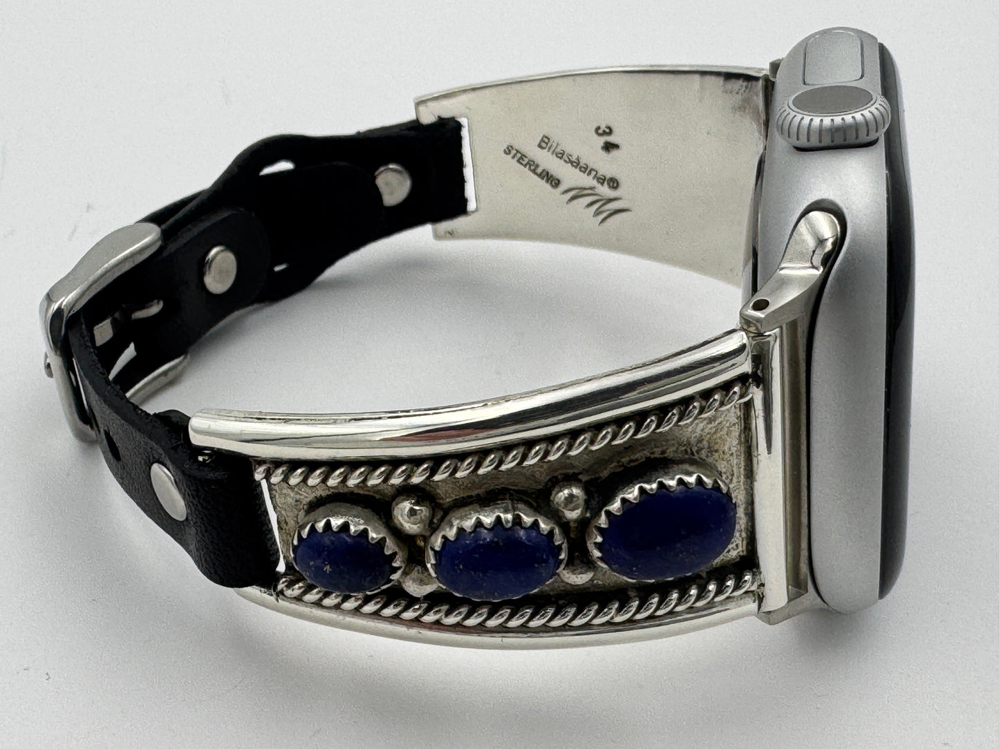 Nelson Morgan 38/40/41mm Ladies Sterling Silver Blue Lapis #34