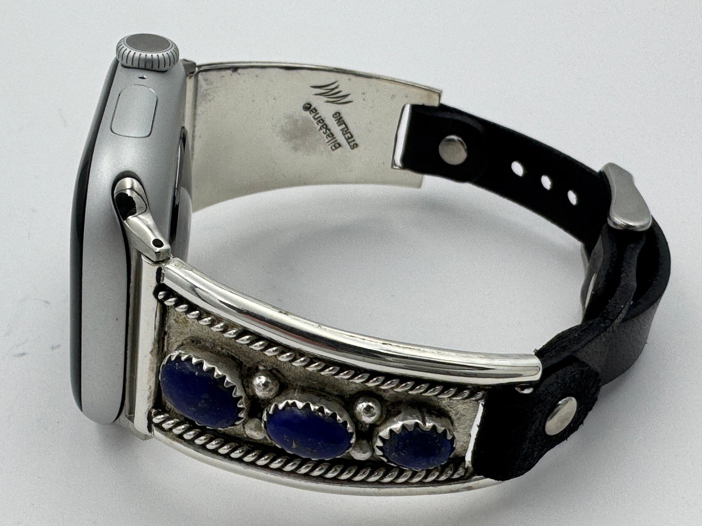 Nelson Morgan 38/40/41mm Ladies Sterling Silver Blue Lapis #34