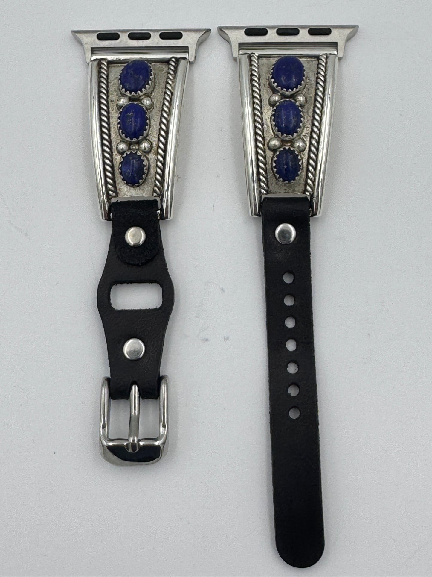 Nelson Morgan 38/40/41mm Ladies Sterling Silver Blue Lapis #34