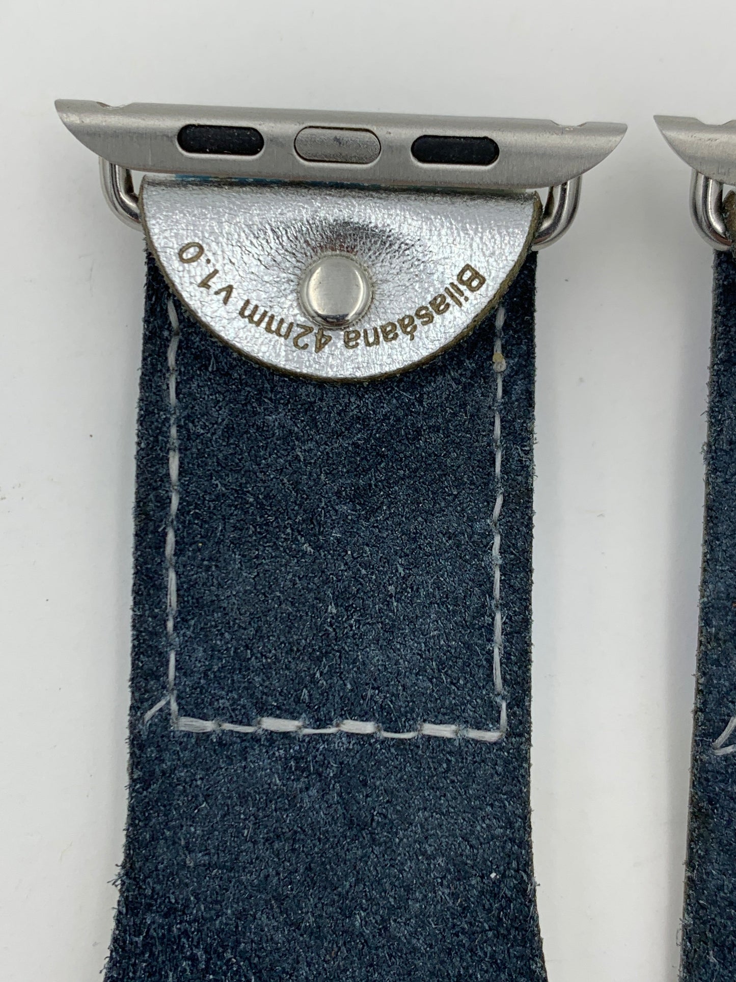 Ronnie Werito 42/44/45mm S/M Beaded Laser cut Leather Apple Watch Band #4
