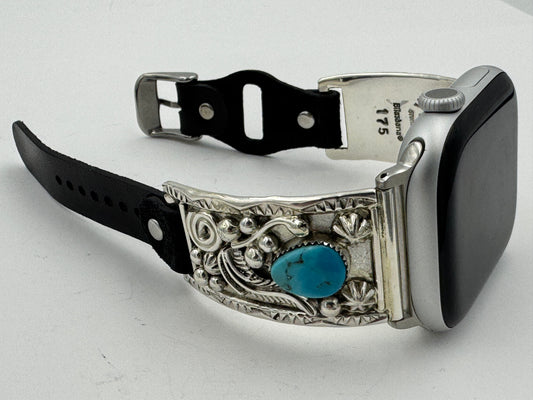 Ronnie Spencer 42/44/45mm Sterling Silver and Turquoise Unisex #175