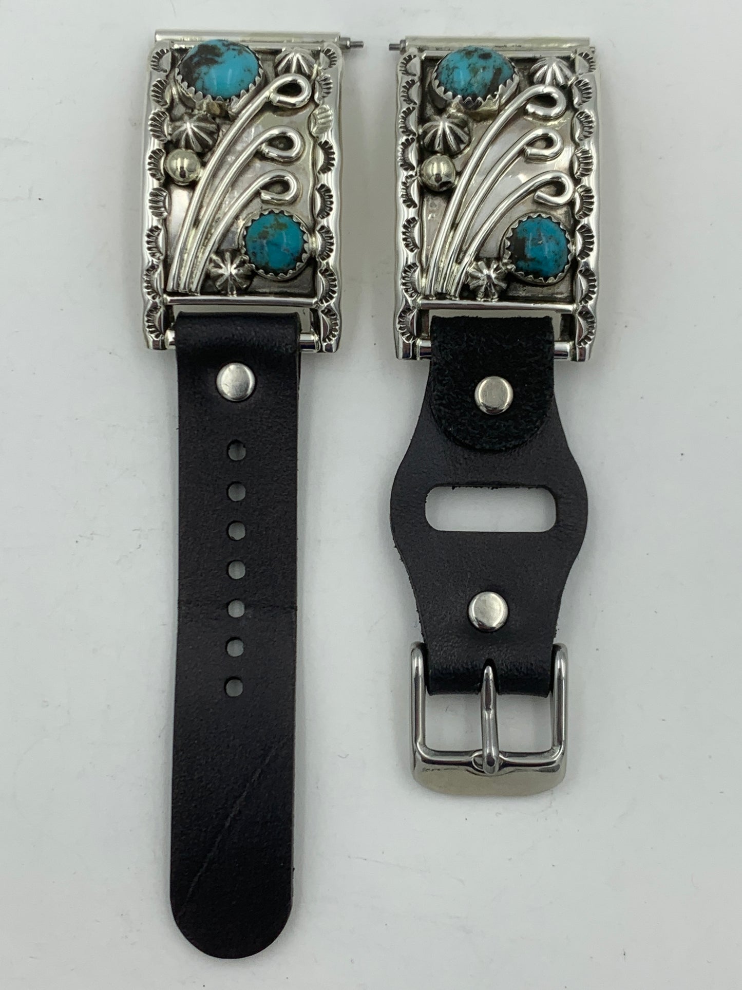Ronnie Spencer Samsung Galaxy 45mm Turquoise and Sterling Silver #133